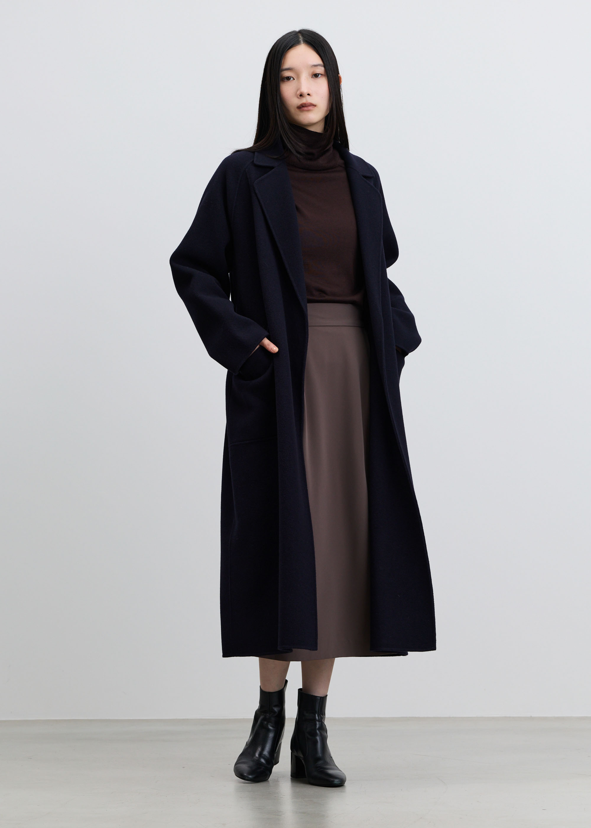 ウールリバーローブコート - SOÉJU online store｜上質な大人の女性の